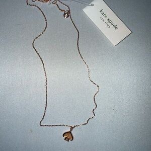 Kate Spade Rose Gold Spade Necklace